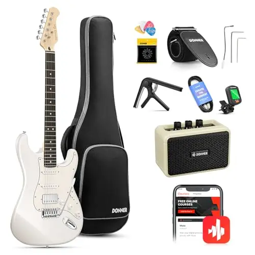 donner hss full size electric guitar kit