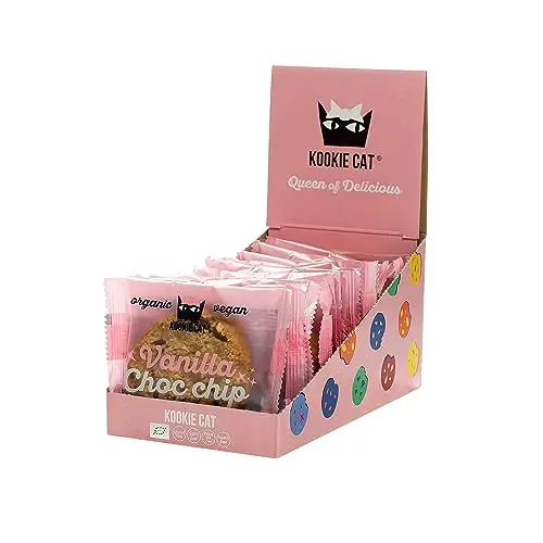 Kookie Cat Vanilla Choc Chip Galletas Veganas 12 x 50 g