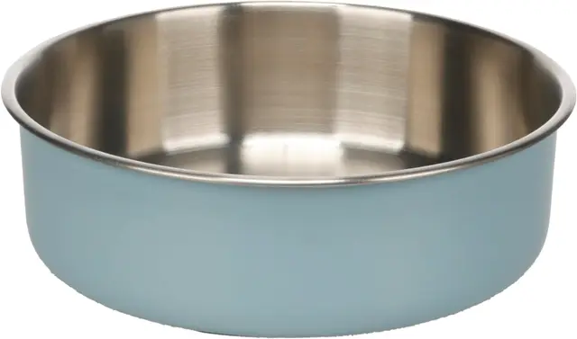 comedero Perro - comedero Yumi Azul Claro Grande - Acero Inoxidable Premium - 1,55L