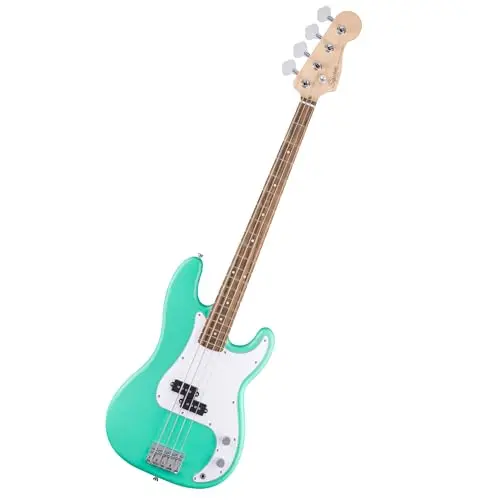 squier debut precision bass seafoam