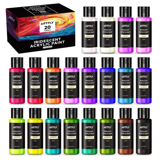 artfly iridiscente 20 colores
