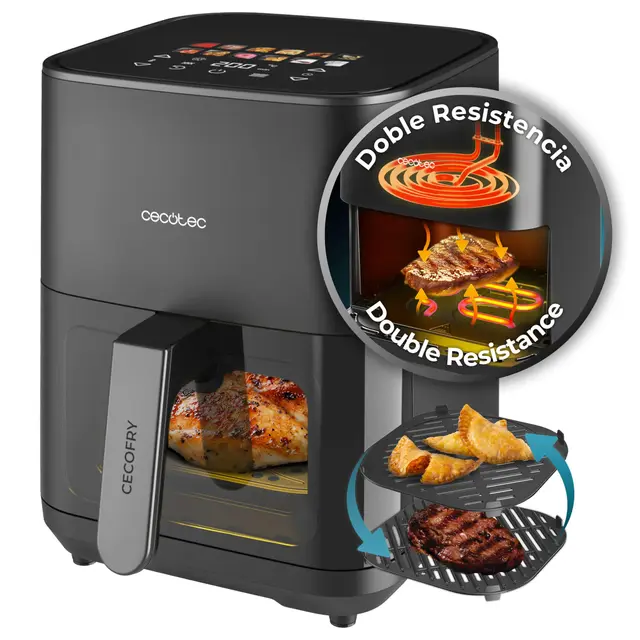 cecotec cecofry&grill duoheat 4000
