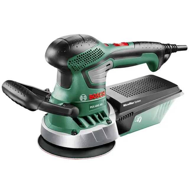Bosch Lijadora excéntrica PEX 400 AE (370 vatios, en maletín de transporte)