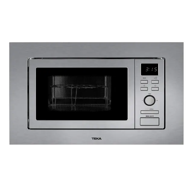 TEKA Microondas Integrable con Grill, Capacidad 20 L, 5 Niveles de Potencia, 800 W, Interior de Acero Inoxidable, Negro, Modelo MWE 202 FI