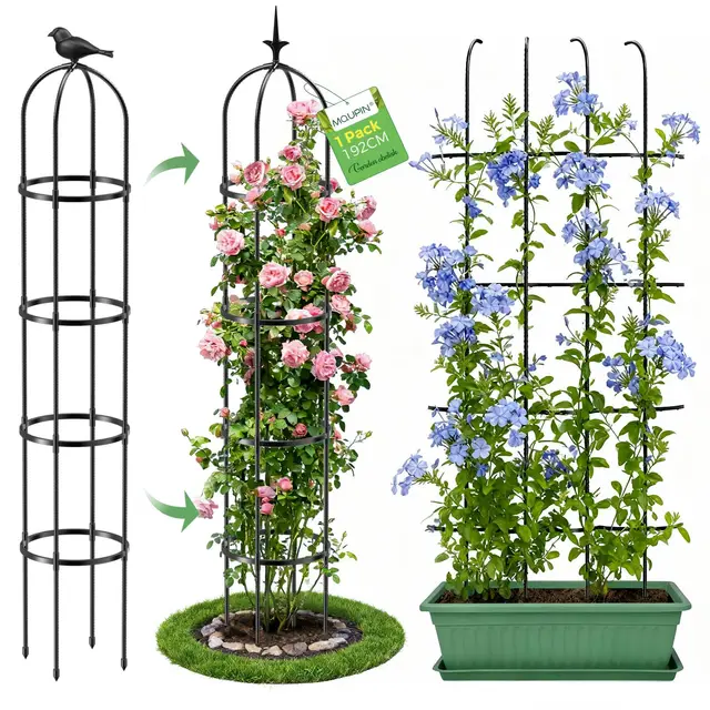 mqupin obelisco de jardín 192cm