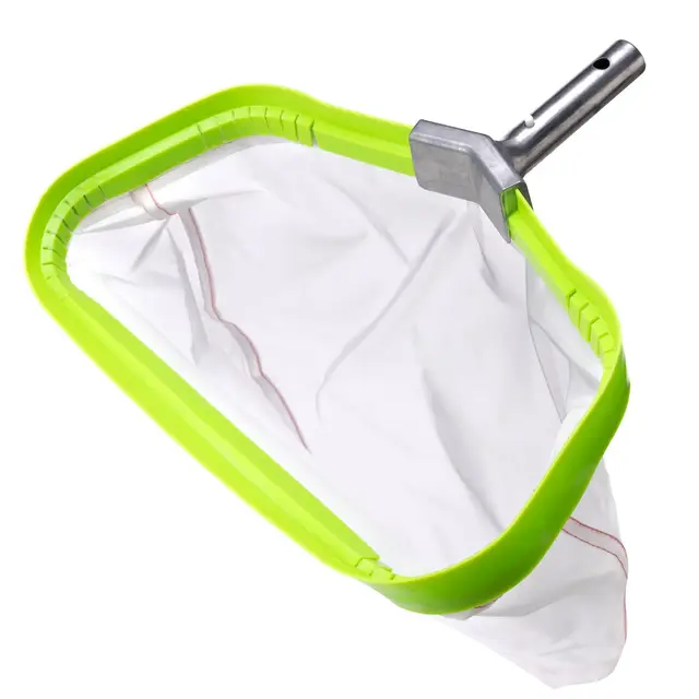 Malla Ultra Fina Red para Piscina, Carga Pesado RecogeHojas de Piscina con Marco de Aluminio, Cesta de Nailon Resistente al Desgarro para Recoger Lodo, Pool Rake Skimmer Net