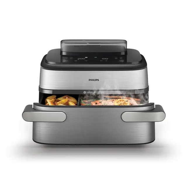 FRIGGITRICE AD ARIA DUALBASKET 9.5L FUNZIONE VAPORE E MEGACESTELLO