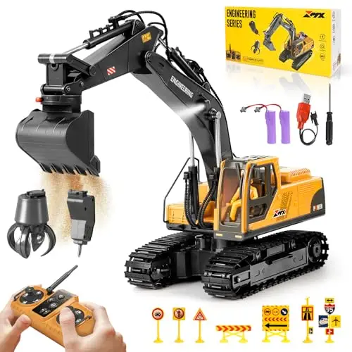 charmofun rr5668 excavadora rc 3-en-1