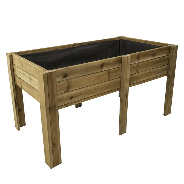 Mesa de Mesa Cultivo Especial hortalizas con 30 cm de Profundidad. Malla geotextil incluida. (200X80X80 CM)