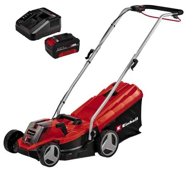 Einhell Cortacésped inalámbrico GE-CM 18/33 Li (1 x 4,0 Ah), 18 V/MAX. 200 m² / Neuheit 2020