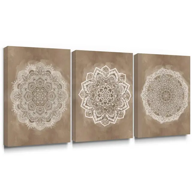 sumgar mandala boho 3 lienzos