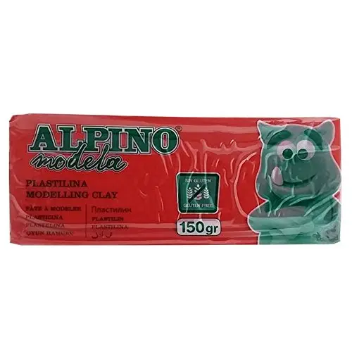 alpino plastilina modelar 150g rojo