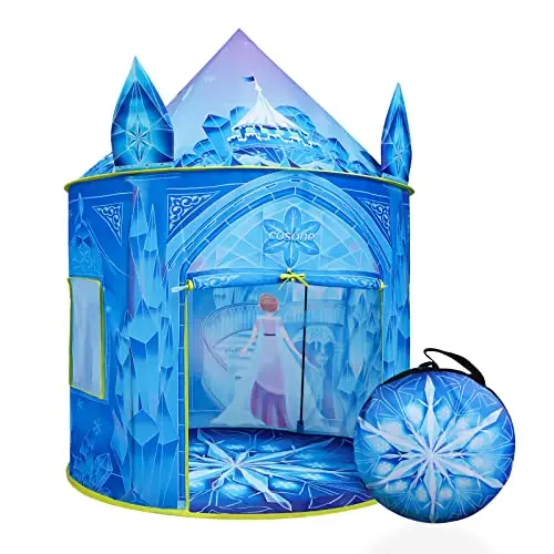 Cosone Tienda Campaña Infantil, Castillo Frozen, Tipi Exterior, Casitas de Jardin, Juguetes Regalo Niña 2 3 4 5 6 7 8 Años