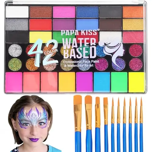 zefphxs kit pintura facial 42 colores