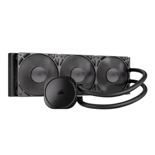 CORSAIR Nautilus 360 RS Refrigeración Líquida de CPU – 360mm AIO – Bajo Nivel de Ruido – Conexión Directa a la Placa Base – Intel LGA 1851/1700, AMD AM5/AM4 – 3X RS120 Ventiladores Incluidos – Negro