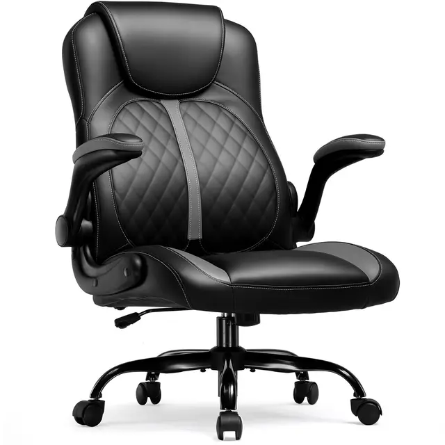 GTPLAYER Silla Gaming con Reposabrazos Elevables – Silla de juego ergonómica con función basculante – Asiento para PC Gaming de espuma de alta densidad gris