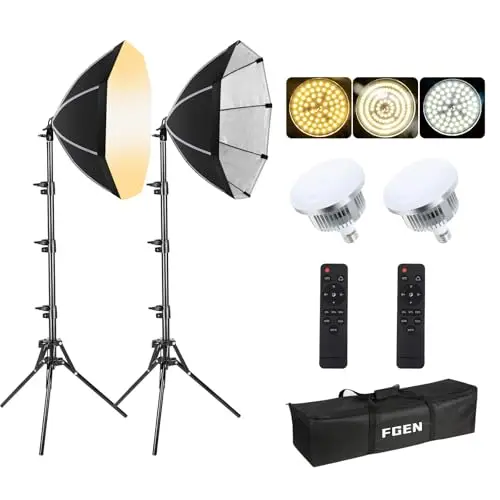 fgen led4000 kit softbox doble