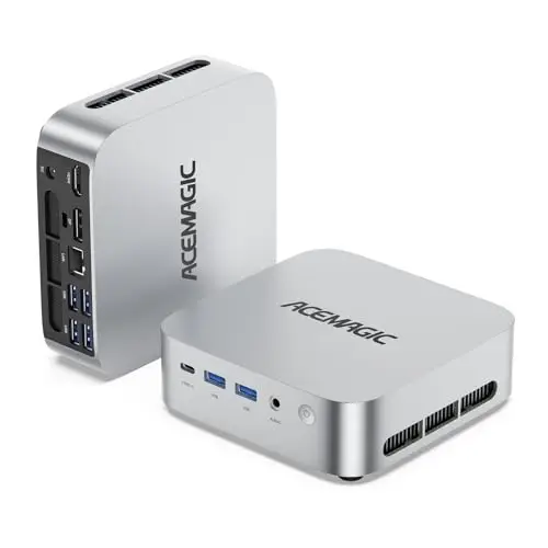 ACEMAGIC Matrix Mini M1 Mini PC, Windows 11 Pro, AMD Ryzen 7 7735HS(8C/16T,hasta 4,75 GHz),AMD Radeon™ Graphics,16GB LPDDR5 512GB SSD Mini Ordenador Soporte 4K Triple Pantalla/2.5G LAN/WiFi 6/BT5.2