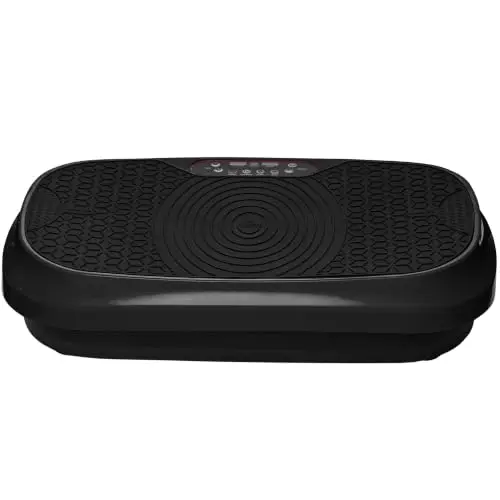 LifePro Waver Mini Plataforma Vibratoria con Control Remoto y Bandas – Plataforma Vibratoria de Cuerpo Completo para Drenaje Linfático y Tonificación, 99 Velocidades, 10 Programas