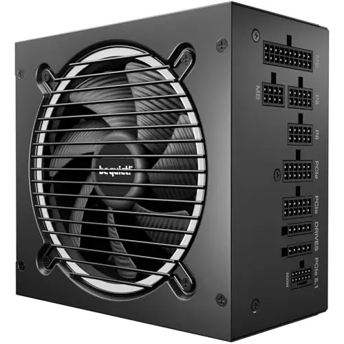 be quiet! Pure Power 13 M 750W Fuente de alimentación, eficiencia 80 Plus® Gold, ATX 3.1, Compatible con GPU PCIe 5.1, Ventilador be quiet! semipasivor de 120 mm, construcción semipasiva