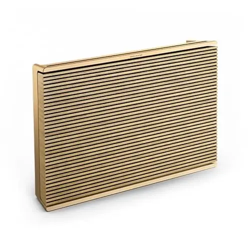 Bang & Olufsen Beosound Level – Altavoz inalámbrico portátil WiFi, Bluetooth, Resistente a Salpicaduras y Polvo, Altavoz para casa y Exterior con hasta 16h de batería, Eco-Responsable - Tono Oro