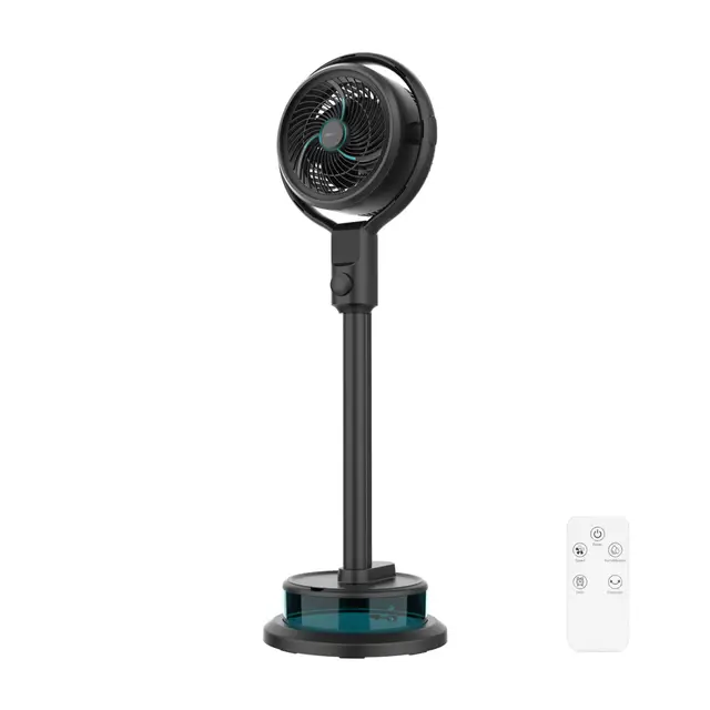 Cecotec Ventilador Nebulizador de Pie EnergySilence 390 Freshessence Ace. 50W, Capacidad 1,65 L, Mando a Distancia, 8 Velocidades, Oscilación Automática, Pantalla LED Táctil y Temporizador