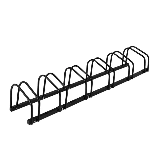 relaxdays soporte suelo 6 bicicletas