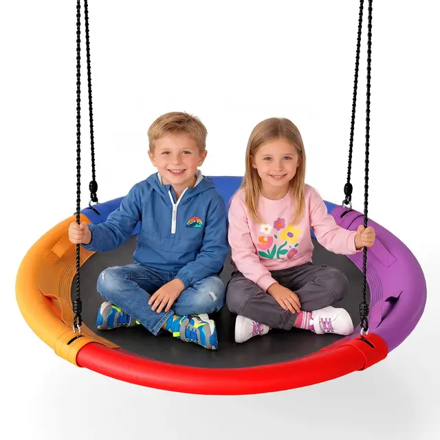 costway columpio nido redondo 120 cm
