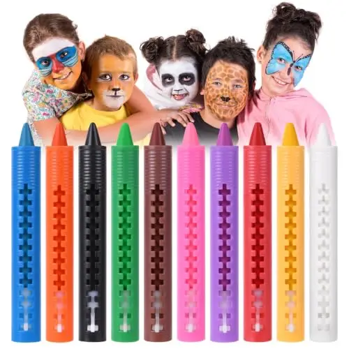 aomig set pintura facial 10 colores