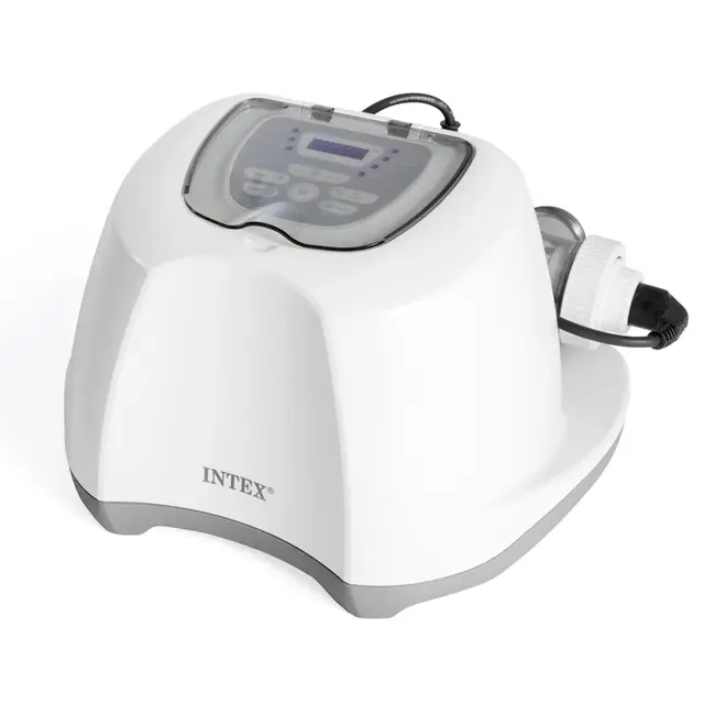 INTEX Clorador salino, clorador salino para Piscinas, 5 Gramos/Hora, Piscinas Desmontables pequeñas, 26.500 litros, 3 Modos de autolimpieza, programación 12 Horas