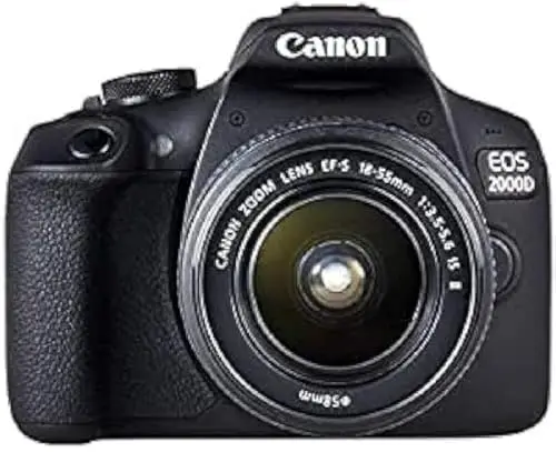 Canon EOS 2000d 18 – 55 IS See cámara, Negro