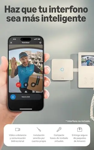 Ring Intercom Video (última generación) | Haz que tu interfono sea más inteligente | Transmisión de vídeo, llaves virtuales y acceso a distancia | Instalación por cuenta propia