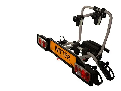 Witter ZX302EU Portabicicletas con Abrazadera para Enganches; para 2 Bicicletas; Carga 34 kg; Panel Luminoso con Enchufes de 13-Pines