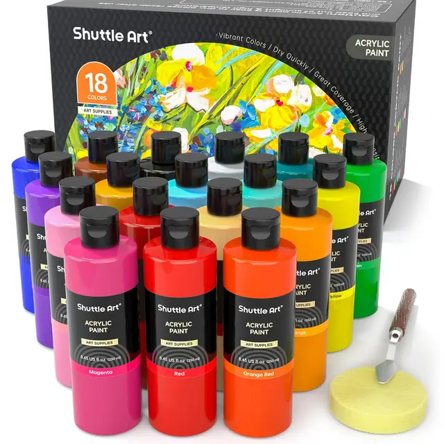 shuttle art sa ap18-8oz set 18 colores