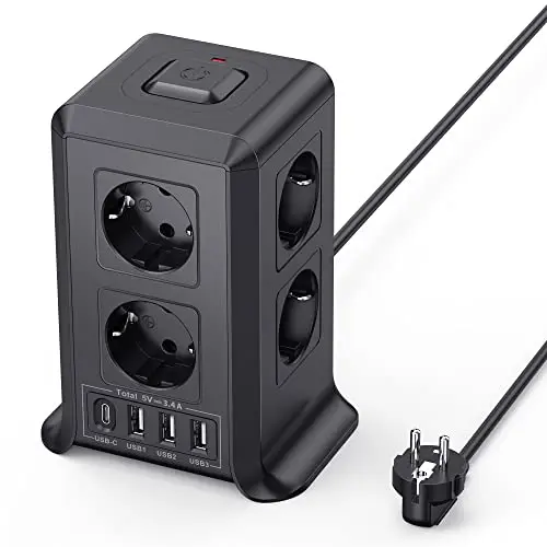 sameriver torre 8 tomas + 4 usb
