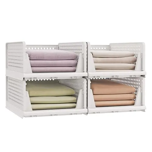 songmics lpc400wz01 organizador 4 cestas