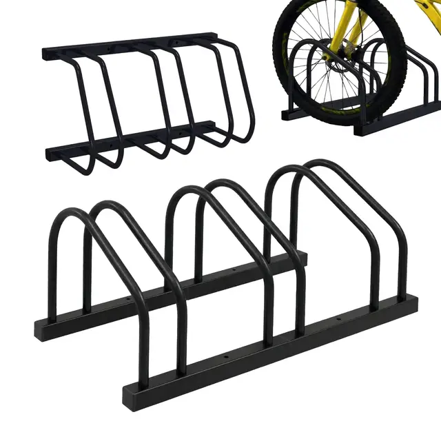 relaxdays 10053278 soporte 3 bicicletas