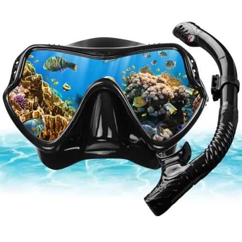 aoosa máscara buceo panorámica vidrio