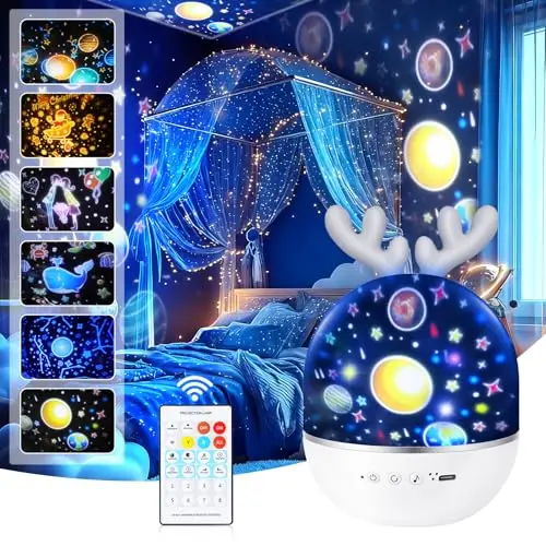 uraqt proyector estrellas led 360°