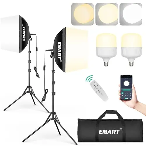 emart em-sbk1616p-2wj softbox led 40x40