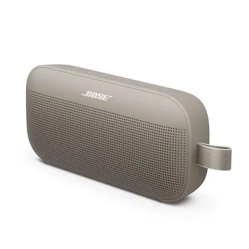 Bose SoundLink Flex (2.ª Gen.), Altavoz portátil inalámbrico con Bluetooth pequeño y Potente para Fiestas al Aire Libre, hasta 12 h de autonomía, Resistente al Agua IP67 y al Polvo, Arenisca
