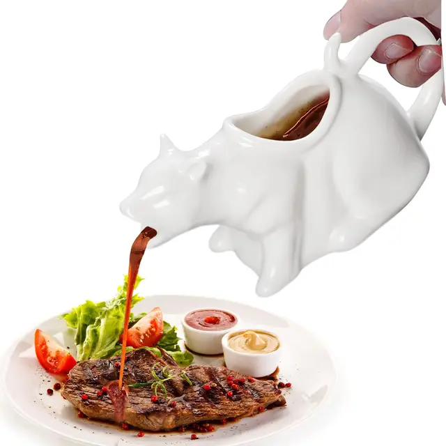 uaynfy salsera gato porcelana 250ml