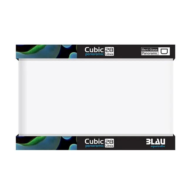 blau aquaristic cubic panoramic 28l