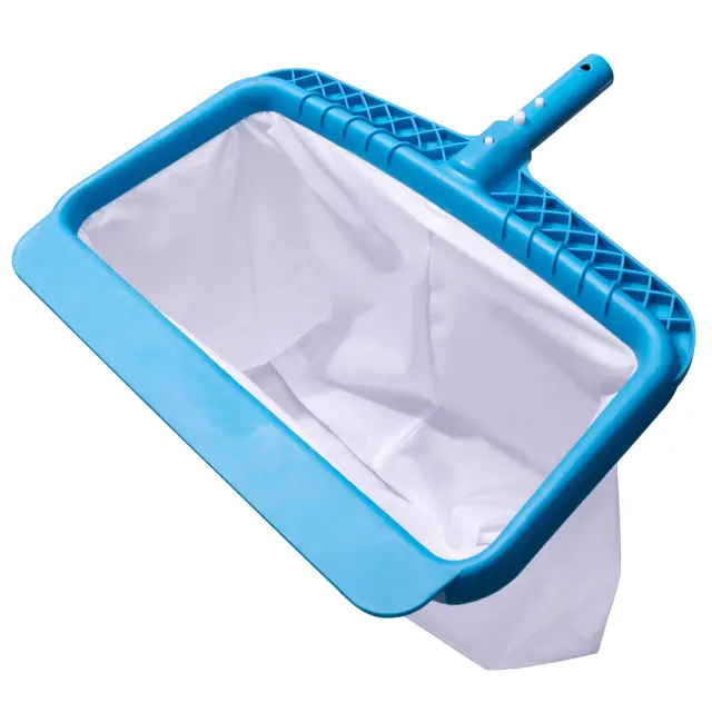 Profesional RecogeHojas de Piscina Limpiar Sedimentos del Fondo de Estanque, Red Fina de Suelo para Piscina con Marco Reforzado de Plástico, Pool Rake Skimmer Net