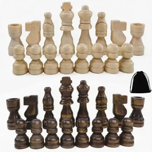 zhouwei 32 piezas de ajedrez madera