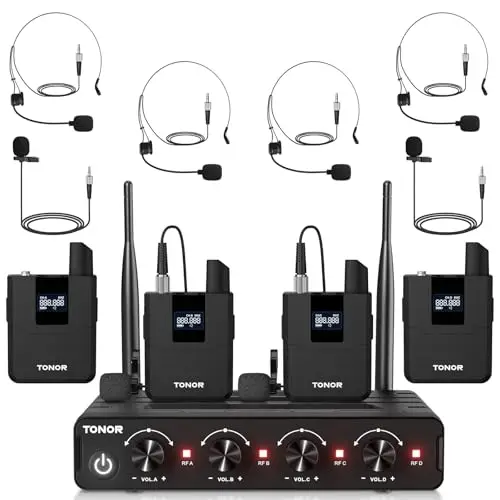 tonor tw364 set 4 micrófonos