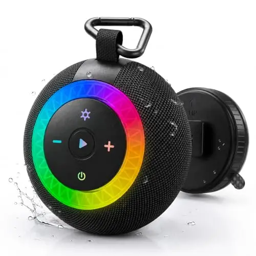 UOHHBOE Altavoz Bluetooth Ducha 20W IPX7 RGB