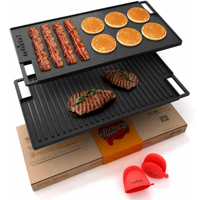 nutrichef plancha reversible hierro