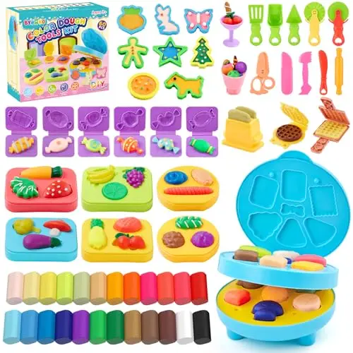 byhano 60 piezas plastilina niños 12