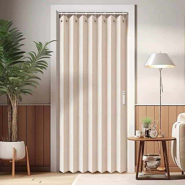 vatge cortina plisada acordeón beige